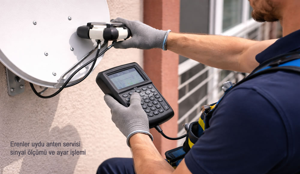 Erenler Uydu Sinyal Ayarı ve Arıza Giderme Hizmeti Erenler uydu anten servisi sinyal ölçümü ve ayar işlemi