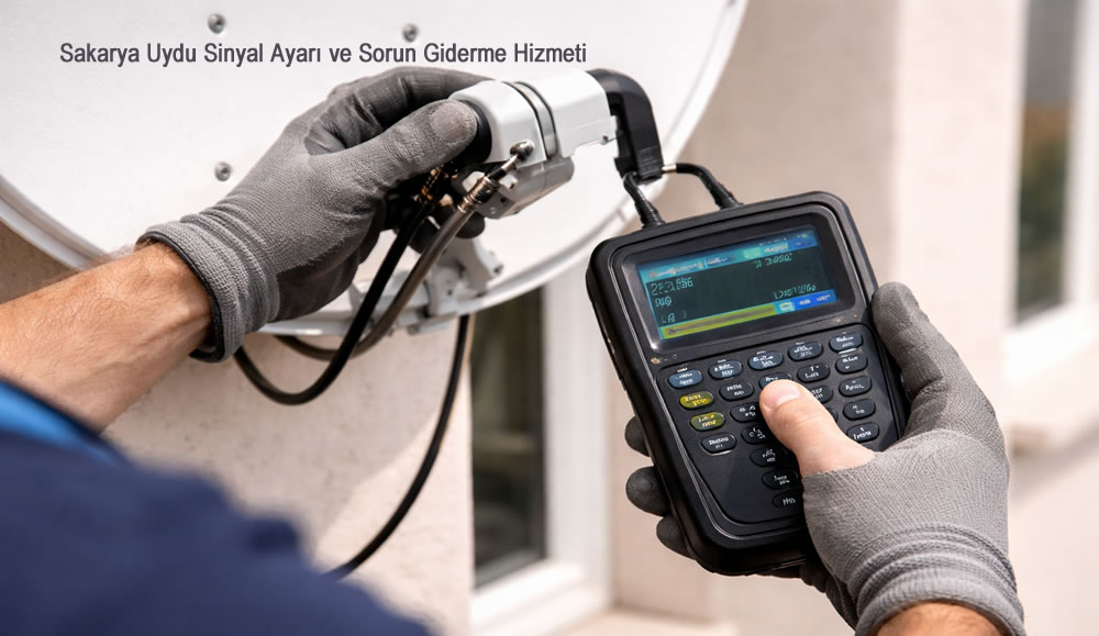 Sakarya Uydu Sinyal Ayarı ve Sorun Giderme Hizmeti Sakarya uydu anten servisi sinyal ölçüm ve ayar işlemi